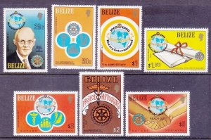 Belize 539-44 MNH 1981 International Rotary Club Full Set of 7 VF