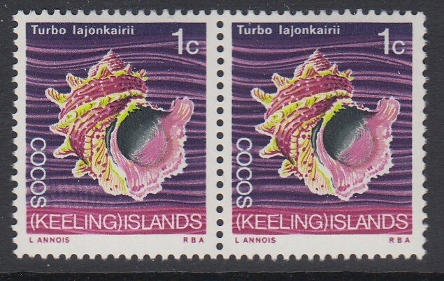 COCOS ISLANDS, Scott 8, MNH pair