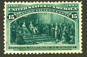 U.S. #238 MINT OG LH