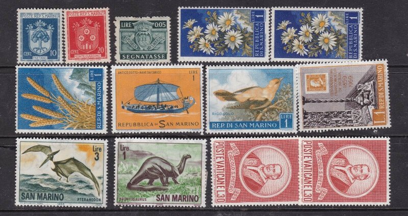 SAN MARINO  ^^^^^^x13  older  MNH/LH  $$ @ cam3916san