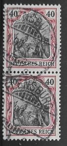 Germany Sc.72  / Mi. 75 Used pair