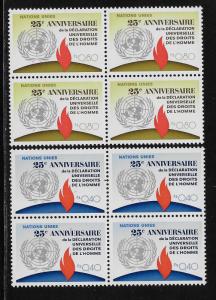 UNITED NATIONS - GENEVA SC# 35-36 B/4  FVF/MNH  1973