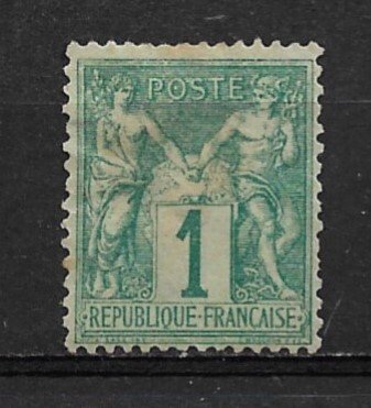 1876 France 64 Peace & Commerce 1c used