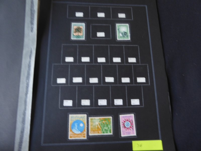 Iraq Stamp Collection on European Album Pages