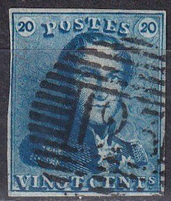 Belgium #2 F-VF  Used Signed CV $57.50 (Z6396)