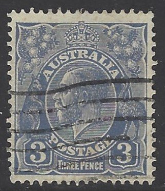 Australia, Scott #72; 3p King George V, Wmk 203, Used