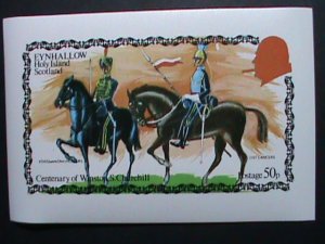 ​SCOTLAND-EYNHALLOW STAMP-CENTENARY OF WINSTON CHURCHILL-SOLDIERS.,MNH S/S