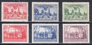 Australia Scott 159-165 Mint hinged (Catalog Value $43.20)