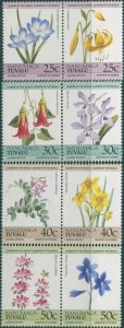 Tuvalu 1985 SG301-308 Flowers set Nanumaga MNH