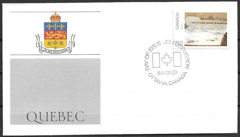 1984 Canada 1019  Canada Day: Quebec FDC