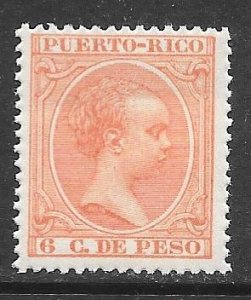 Puerto Rico 114: 6c Alfonso  XIII, MH, F-VF