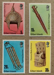 Gilbert Islands 1976 Island Artifacts, MNH.  Scott 289-292, CV $1.55