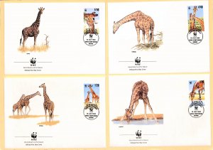 Kenya WWF World Wild Fund for Nature FDC Reticulated Giraffe