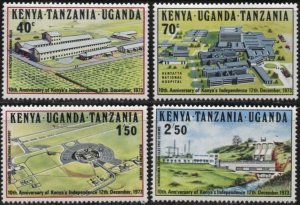 Kenya (KUT) 276-279 (mnh set of 4) independence: hospital, airport, etc. (1973)