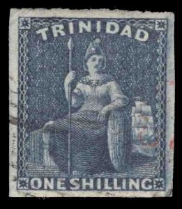 MOMEN: TRINIDAD SG #29 IMPERF 1859 USED £350+ LOT #66589