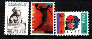 Switzerland-Sc#928-30- id5-unused NH set-Metalworkers-1993-