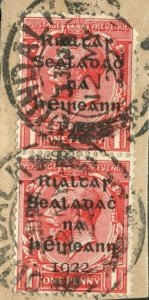 IRELAND 1922 Free State Overprints EIRE *DUNDALK* Postmark CDS YELLOW105
