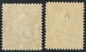 FALKLAND ISLANDS 1904 KEVII 1D WMK SIDEWAYS AND UPRIGHT  