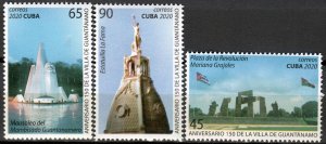 CUBA Sc# 6302-6304 GUANTANAMO VILLAGE  Cpl set of 3    2020  MNH