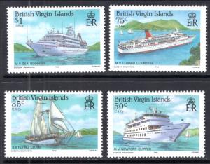 British Virgin Islands 524-527 Ships MNH VF