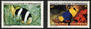 NEW CALEDONIA 1984 Noumea Aquarium Fish; Scott C193-94; MNH