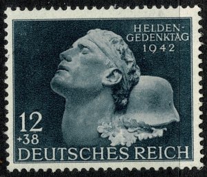 GERMANY 1942 HEROES DAY & CULTURE 12pf+38pf SLATE MINT (NH) SG 798 P.14 SUPERB