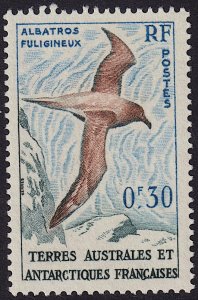 French Southern Antarctic Territories - 1959 - Scott #12 - MNH - Bird Albatross