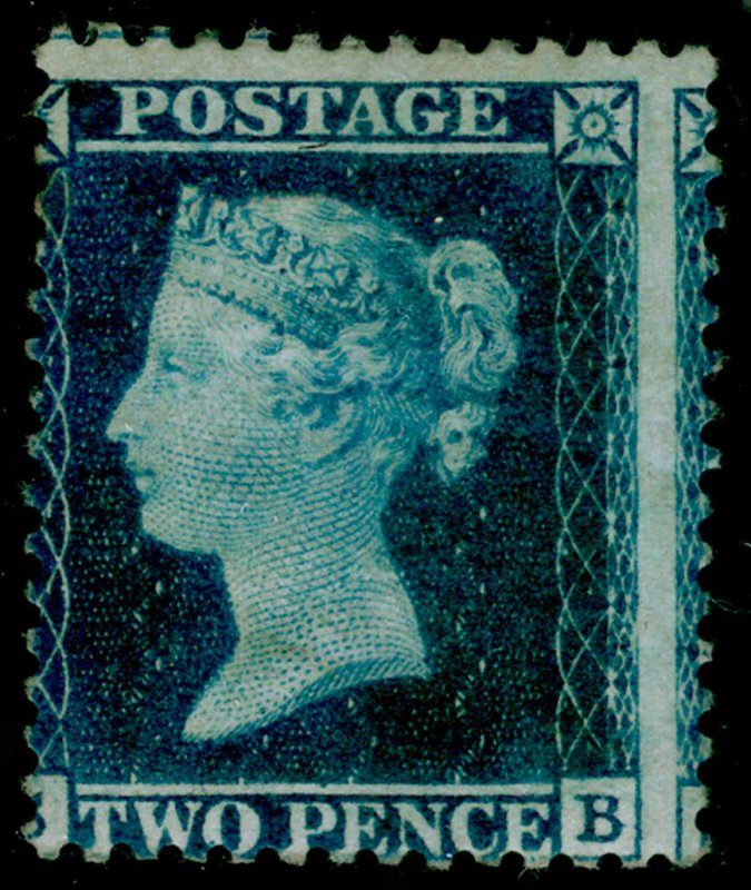 SG34, 2d blue plate 5, LC14, M MINT. Cat £2800. 