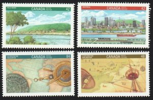 HISTORY = COLUMBUS VOYAGE, CARTIER EXPLORATION = Canada 1992 #1404-1407 MNH