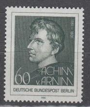 Berlin - 1981 A. von Arnim, poet  Mi# 637 - MNH (6637)