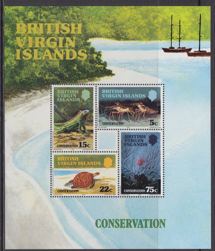 British Virgin Islands 349a Souvenir Sheet MNH VF