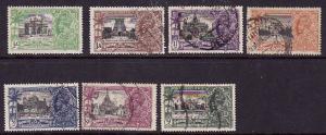 India-SC#142-8-used set-Silver Jubilee set-1935-KGV- 