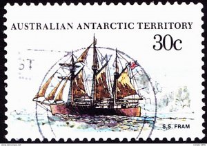 AUSTRALIAN ANTARCTIC TERRITORY (AAT) 1979 QEII 30c Multicoloured 'Ships, S.S ...