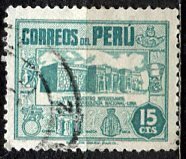 Peru; 1951: Sc. # 438: Used Single Stamp