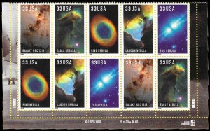 PCBstamps  US #3384/3388 PB $3.30(10x33c)Edwin Powell Hubble, MNH, (PB-2a)