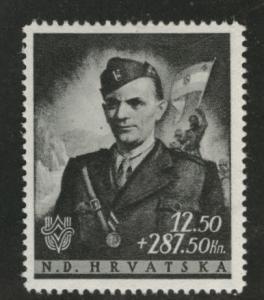 Croatia Scott B63 MH* 1944 stamp CV$10