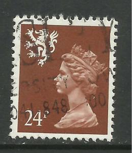 Scotland GB 1992 QE2 24p Chestnut Machin pf 14 SG S 70a ( E552 )