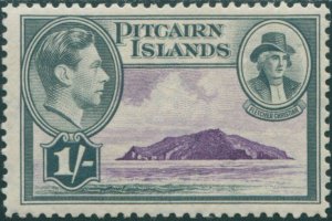 Pitcairn Islands 1940 SG7 1/- Christian and island MNH