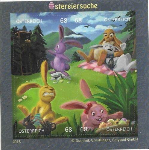 2015    AUSTRIA  -  SG. MS 3337  -  EASTER EGG HUNT  -  MNH 