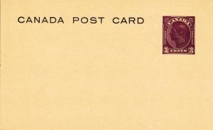 Canada 3 cent postal card. unused