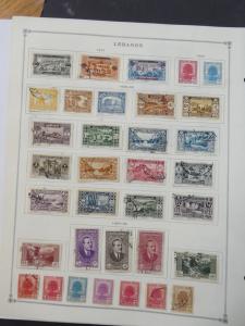 EDW1949SELL : LEBANON Very clean Mint & Used collection on album pages Cat $1452