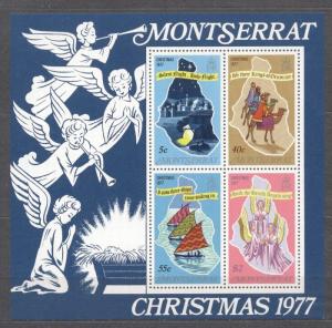 Montserrat 1977 Christmas Religion perf. sheet MNH    S.662