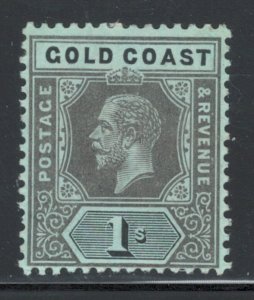 Gold Coast 1913 King George V 1sh Scott # 75 MH