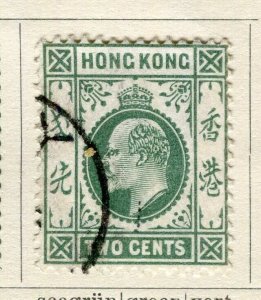 HONG KONG; 1903 early Ed VII issue fine used 2c. value