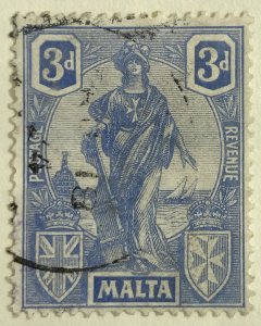 AlexStamps MALTA #105 VF Used 