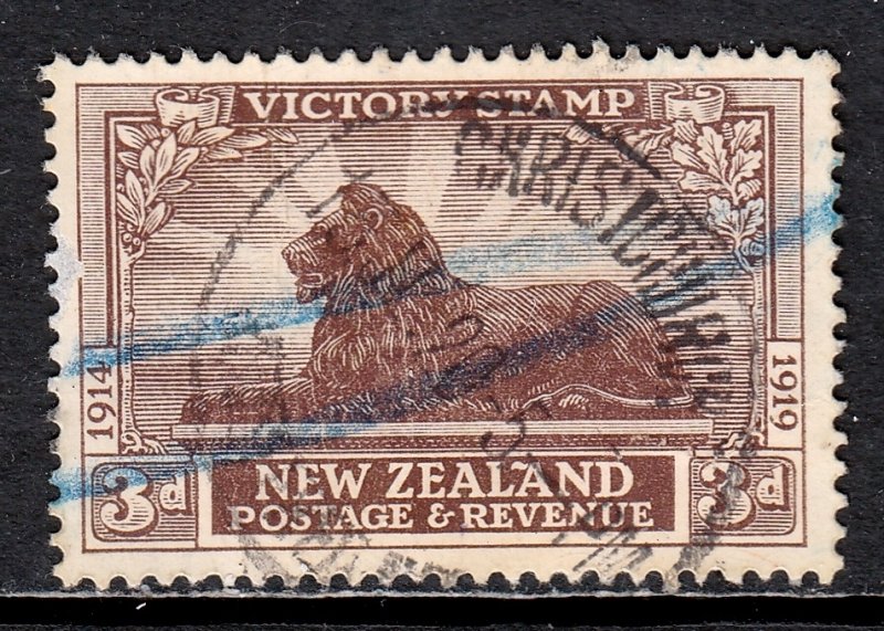 New Zealand - Scott #168 - Used - Crease LR, pen cancel - SCV $16