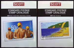 2024 SCOTT Standard Postage Stamp Catalogue Vol 1A-1B United States, UN, and A-B