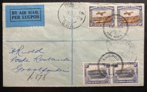 1931 Windhoek South West Africa Airmail First Flight Cover To Grootfontein