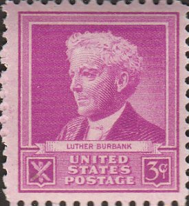 # 876 MINT NEVER HINGED ( MNH ) LUTHER BURBANK SCIENTIST
