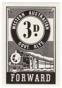 (I.B) Australia - Western Australia Railways : Parcels 3d